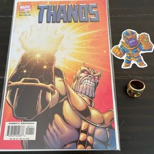 Thanos comic book + Infinity Ring.